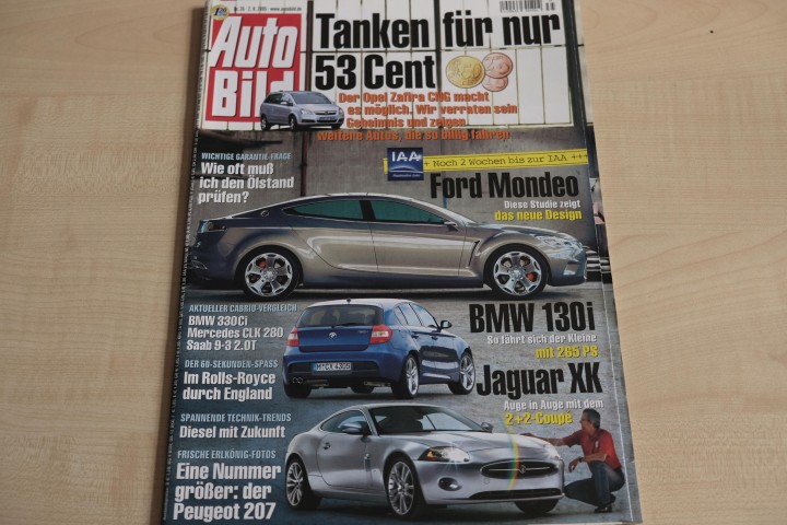 Deckblatt Auto Bild (35/2005)